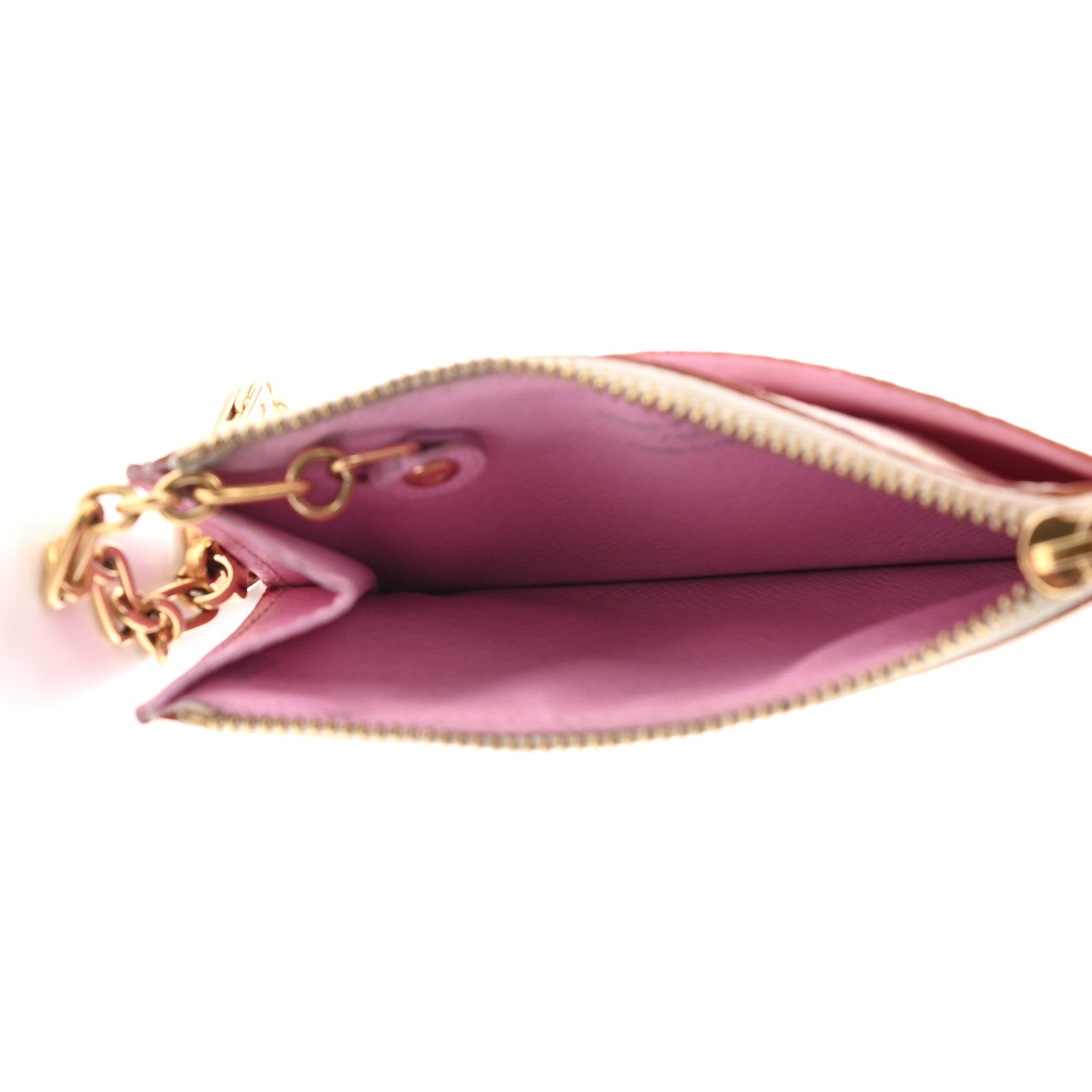 Louis Vuitton Monogram Multicolor Key Pouch White Litchi 5 of 9