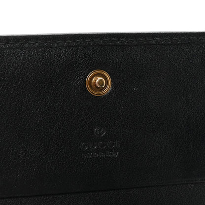 Gucci Calfskin Matelasse GG Marmont Card Case Wallet Black 6 of 7