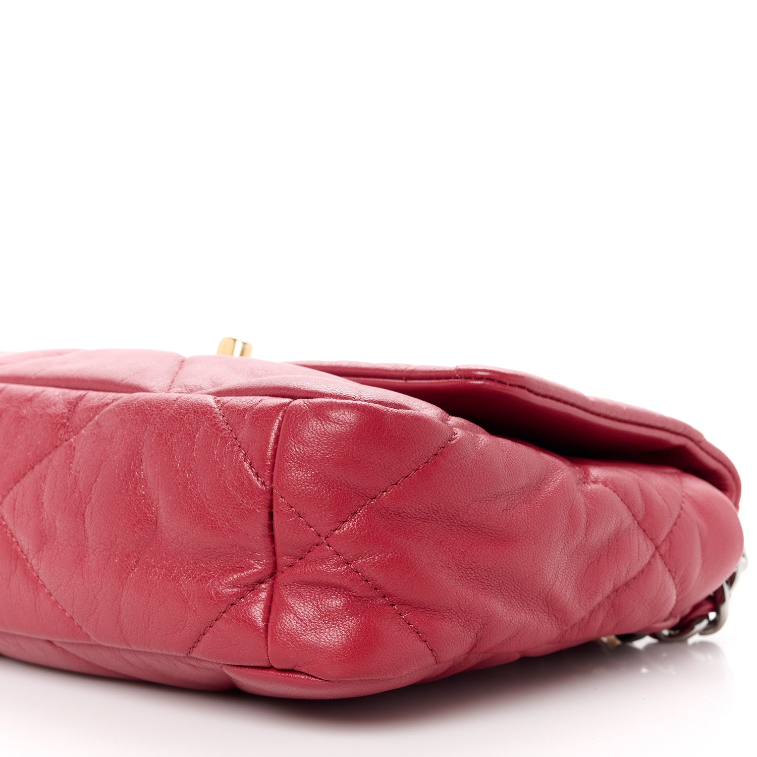 Chanel Goatskin Quilted Medium Chanel 19 Flap Red 10 of 10
