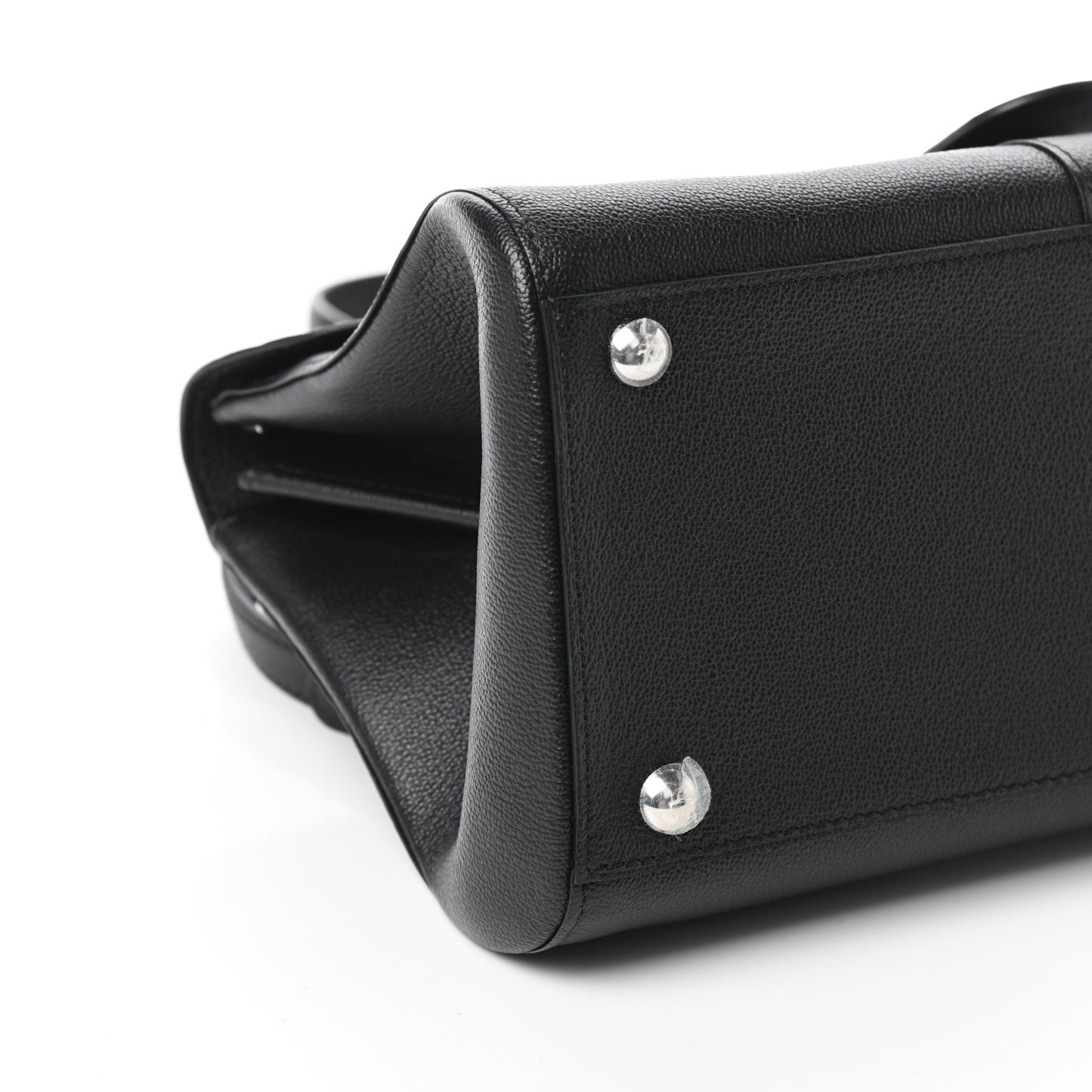 Calfskin Mini Brillant East West Satchel Black