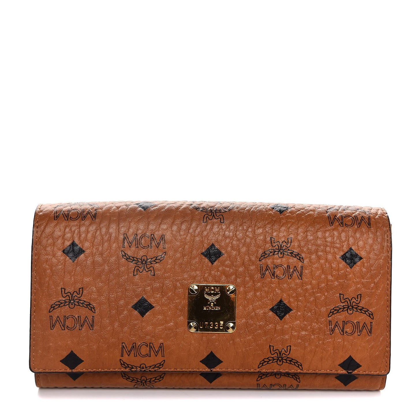 Visetos Heritage Continental Flap Wallet Cognac