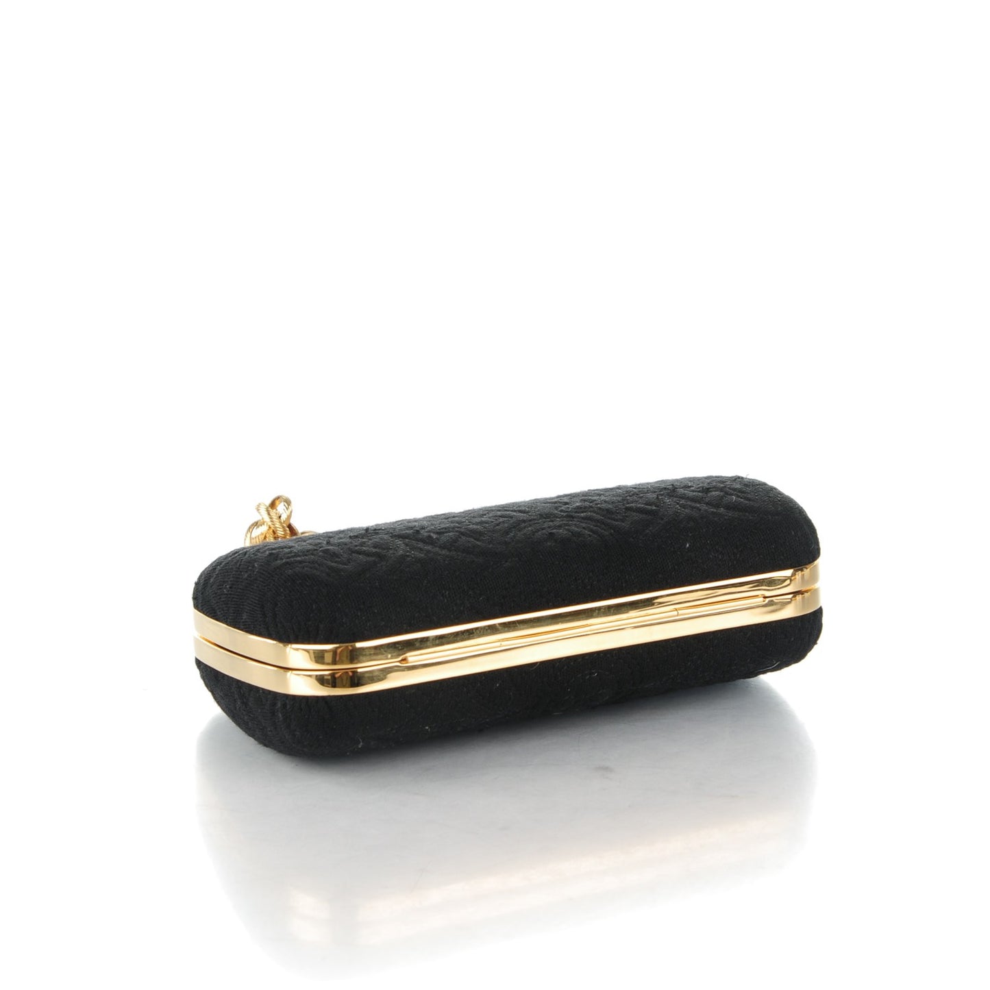 Jersey Monogram Motard Minaudiere Clutch Black