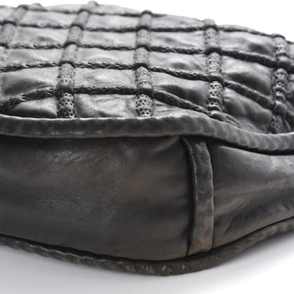 Chanel Quilted Lambskin Hidden Chain Hobo Black 7 of 14