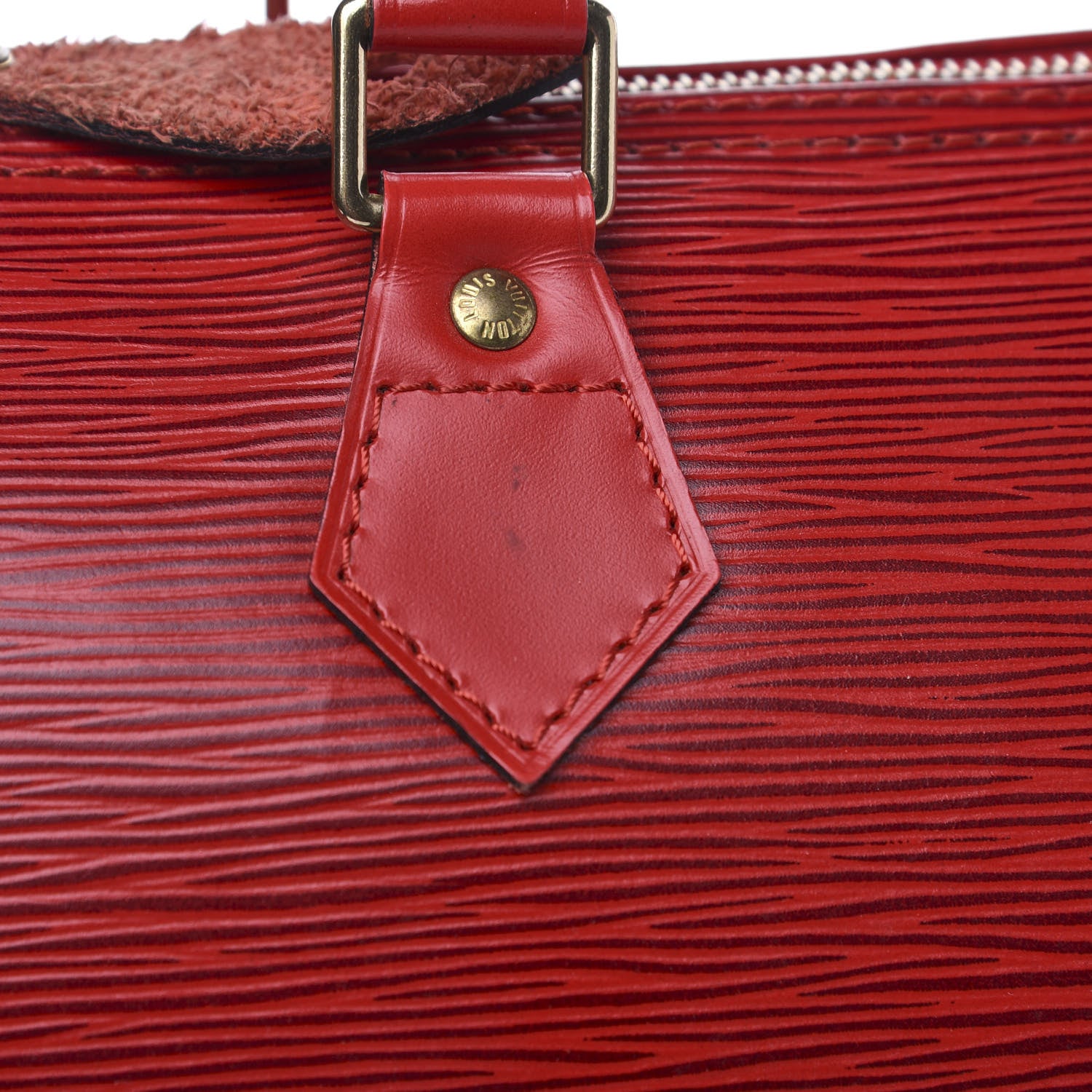 Louis Vuitton Epi Speedy 25 Castillan Red 13 of 14