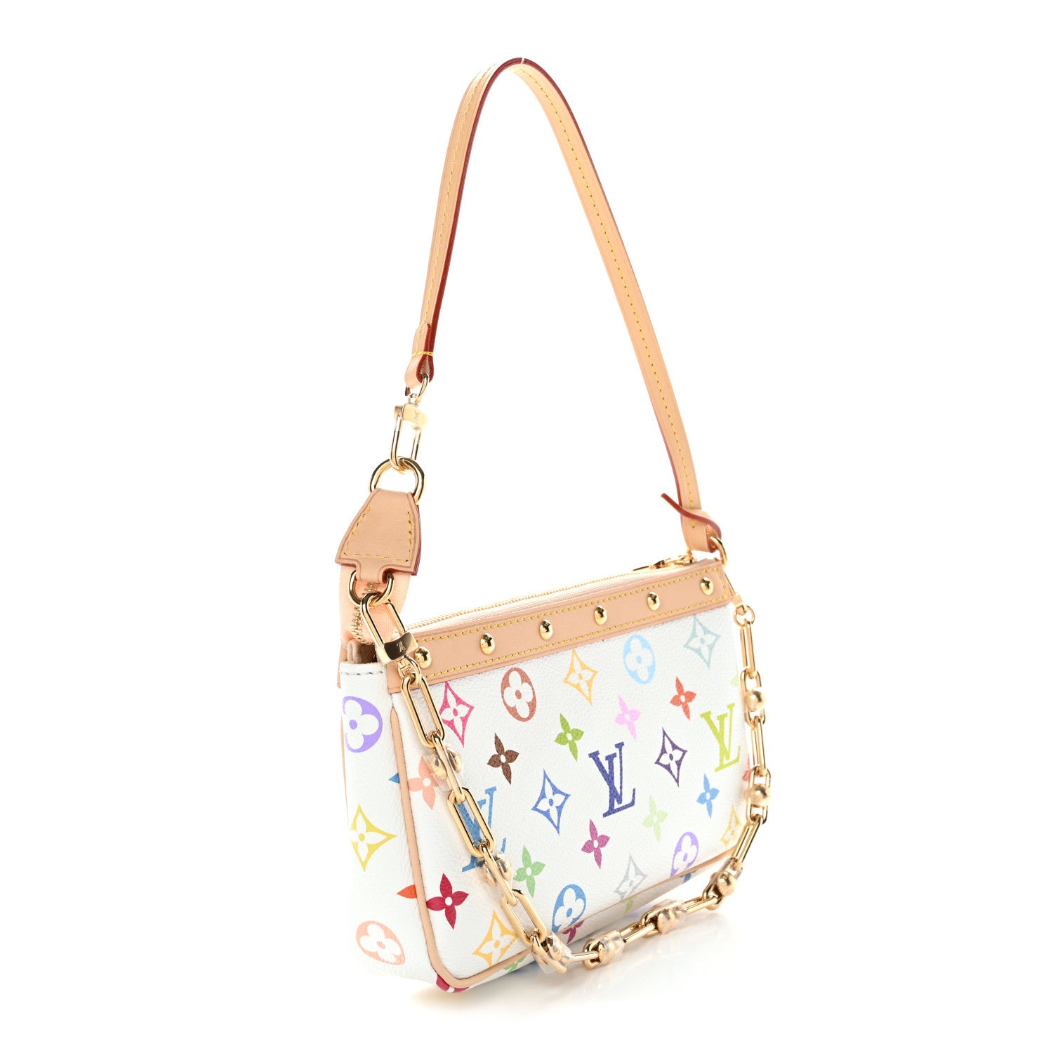 Louis Vuitton LV X TM Monogram Multicolor Pochette Accessories White 3 of 10