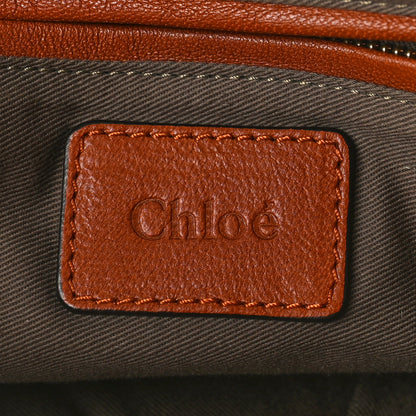 Chloe Calfskin Perforated Marcie Animation Satchel Brown 6 of 13