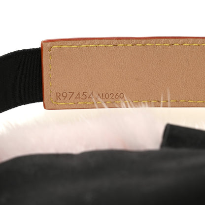 Louis Vuitton Monogram Mink Fur Sleep Mask Light Pink 4 of 4