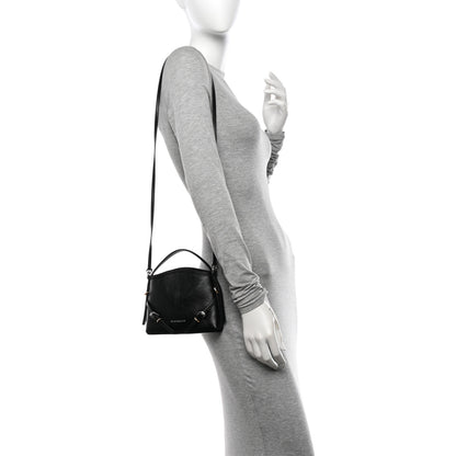 Givenchy Tumbled Calfskin Nano Voyou Bag Black 2 of 10