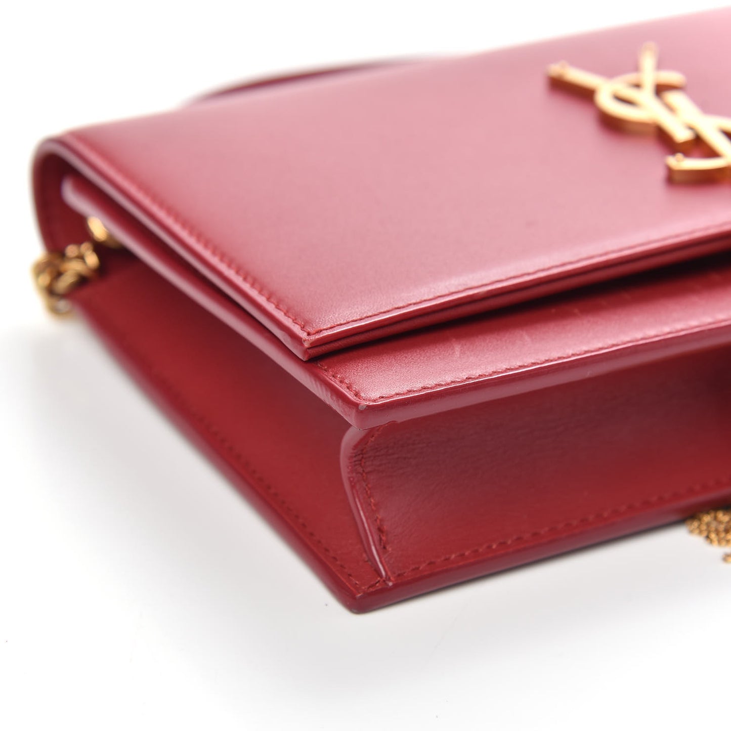 Smooth Calfskin Classic Monogram Kate Tassel Chain Wallet New Lipstick