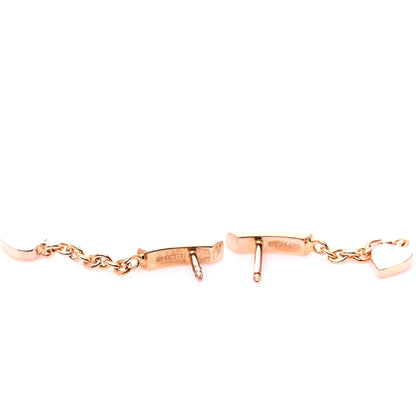 Cartier 18K Pink Gold Mon Amour Heart Drop Earrings 4 of 8