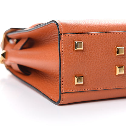 Valentino Garavani Grainy Calfskin Small My Rockstud Frame Bag Orange 11 of 15