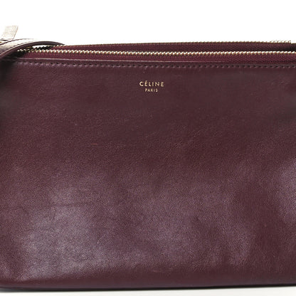 Celine Lambskin Large Trio Crossbody Bag Burgundy 7 of 11