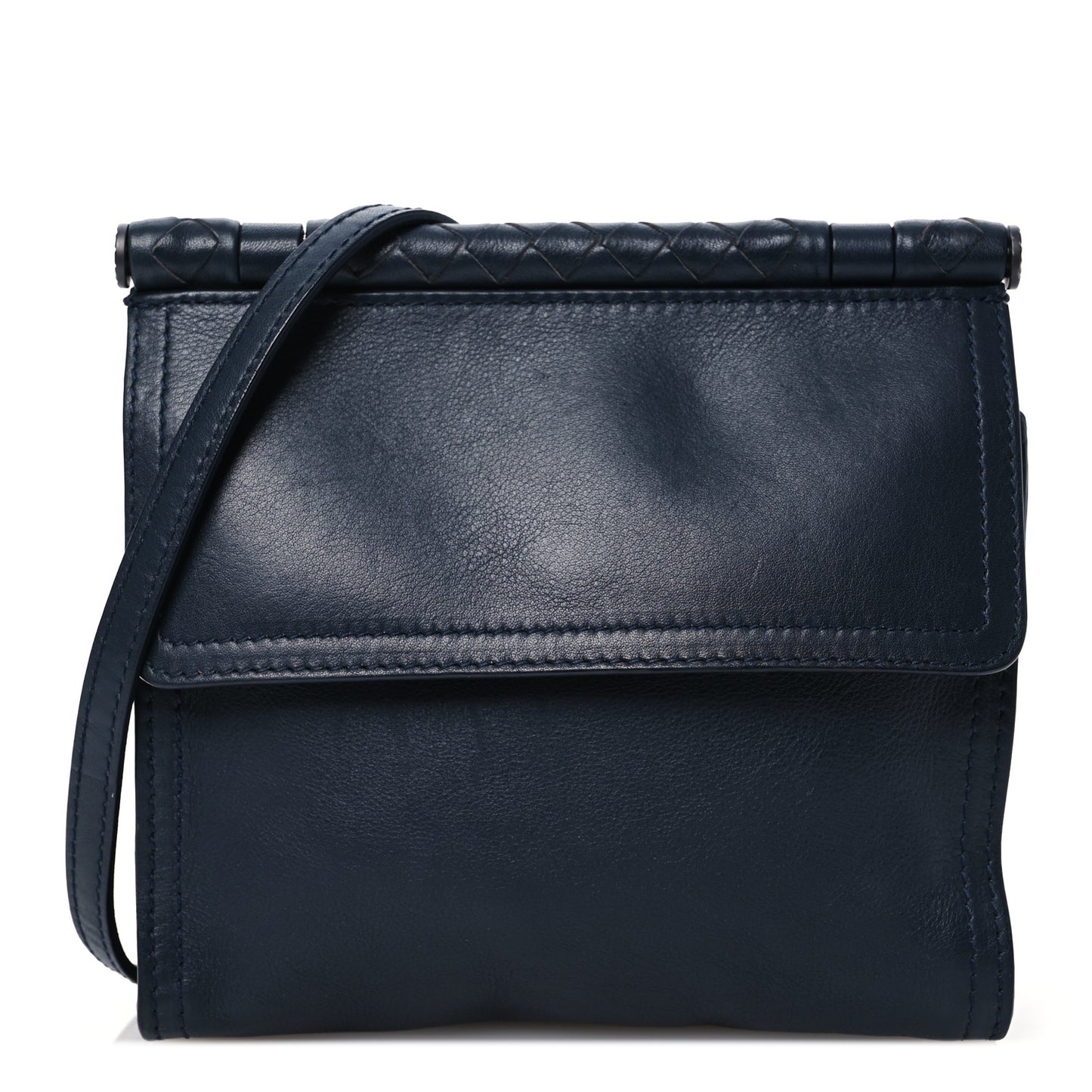 Nappa Mini Intrecciato Double Face Bag Navy