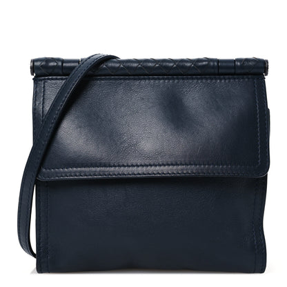 Bottega Veneta Nappa Mini Intrecciato Double Face Bag Navy 1 of 13