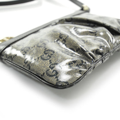 Gucci Crystal Monogram Small Flat Messenger Crossbody Navy 11 of 11