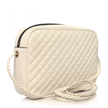 Gucci Calfskin Web Trapuntata Small Shoulder Bag White 3 of 10