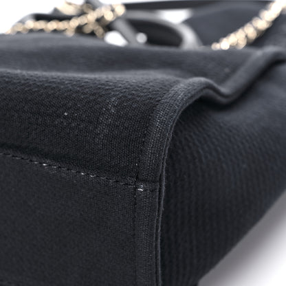 Chanel Mixed Fibers Small Deauville Tote Black 12 of 14