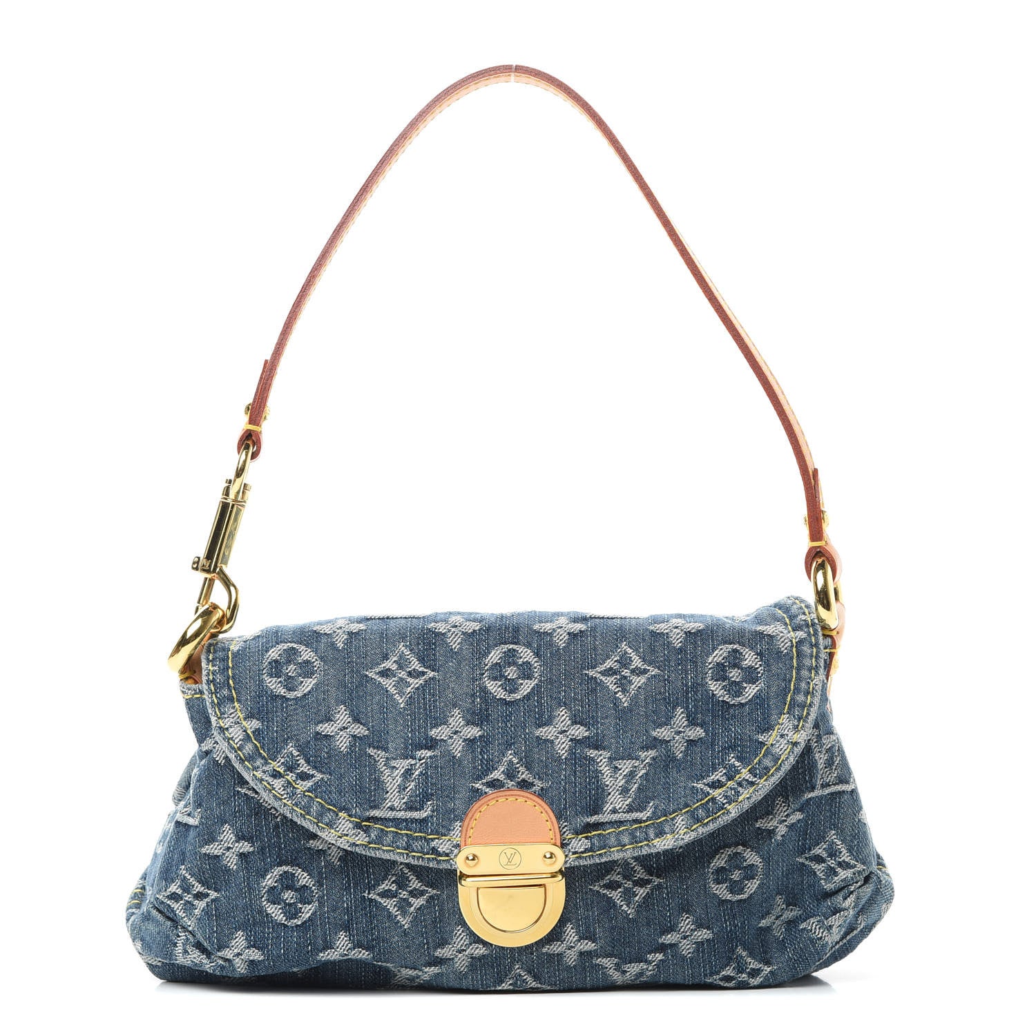 Louis Vuitton Monogram Denim Mini Pleaty Blue 1 of 11