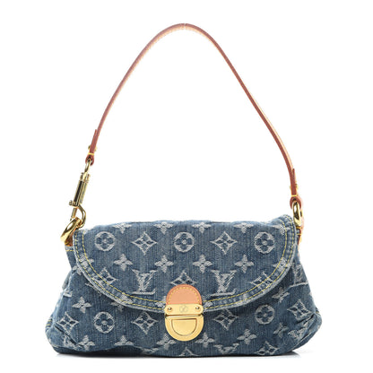 Louis Vuitton Monogram Denim Mini Pleaty Blue 1 of 11