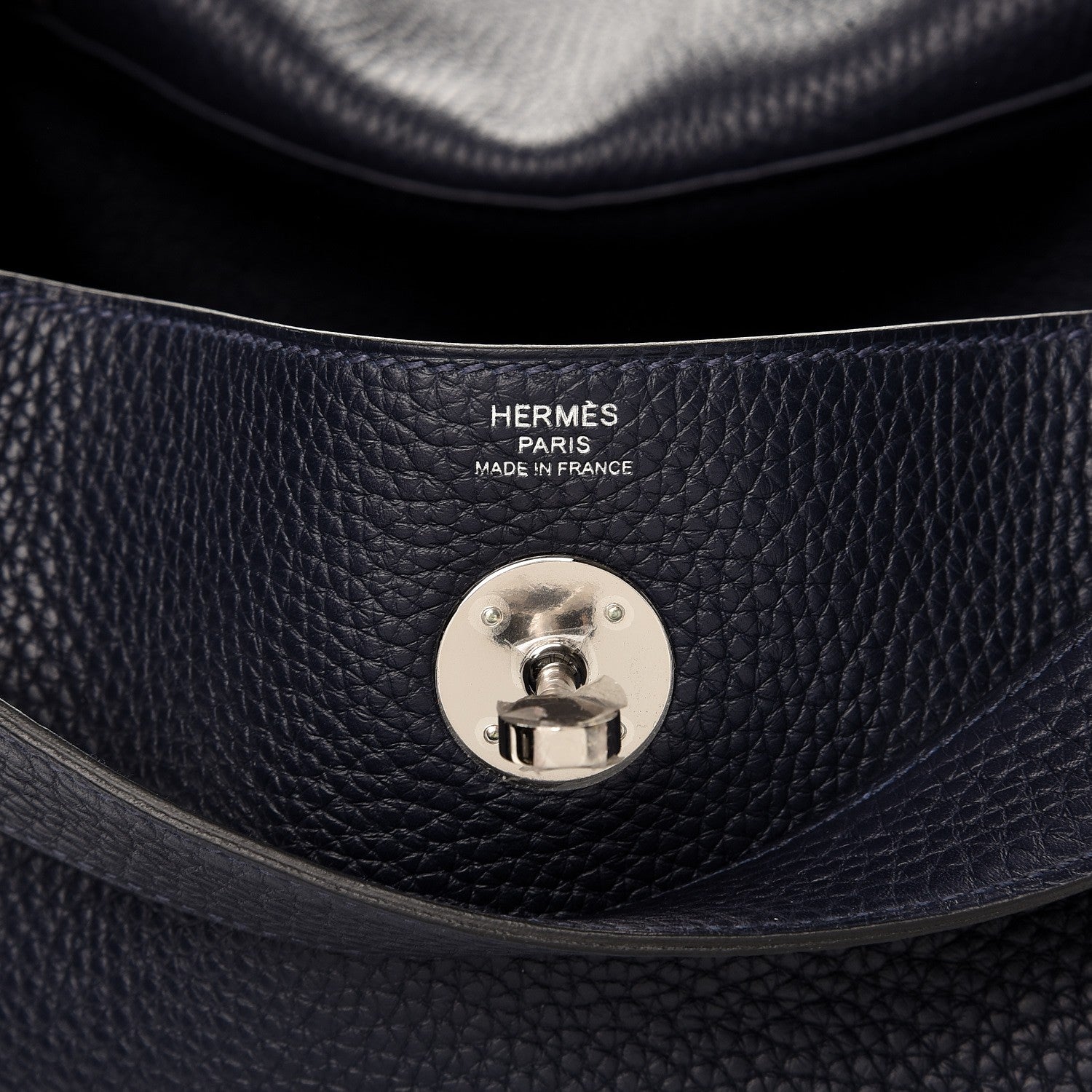 Hermes Taurillon Clemence Lindy 26 Bleu Nuit 6 of 7