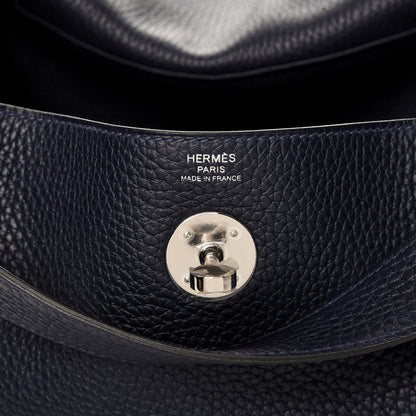 Hermes Taurillon Clemence Lindy 26 Bleu Nuit 6 of 7