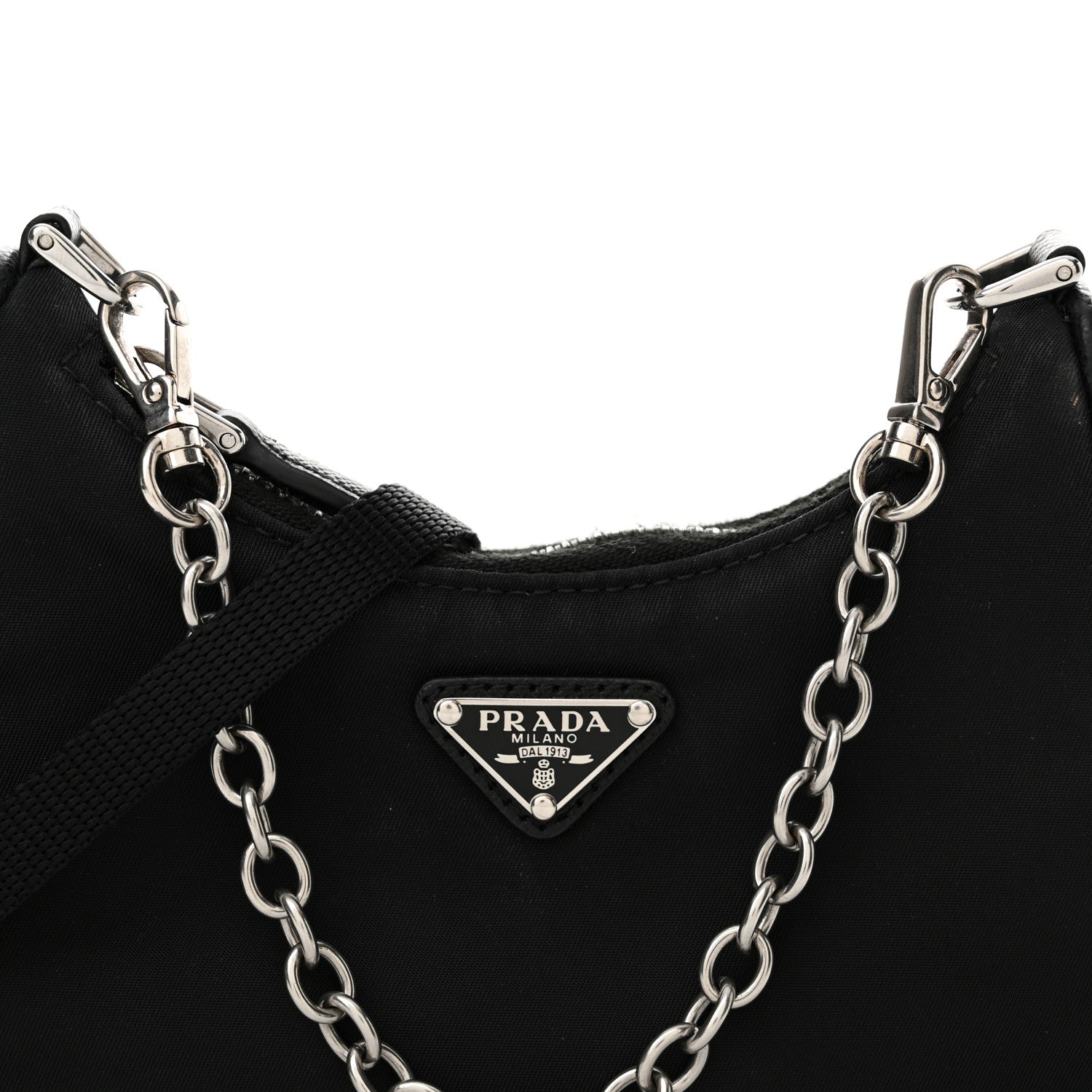 Prada Tessuto Nylon Mini Re-Edition 2000 Shoulder Bag Black 7 of 12