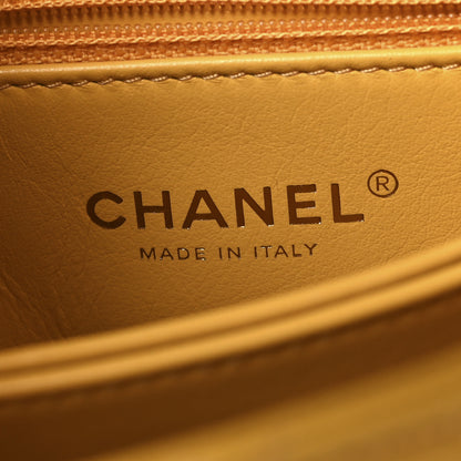 Chanel Caviar Lizard Embossed Quilted Mini Coco Handle Flap Yellow 6 of 11