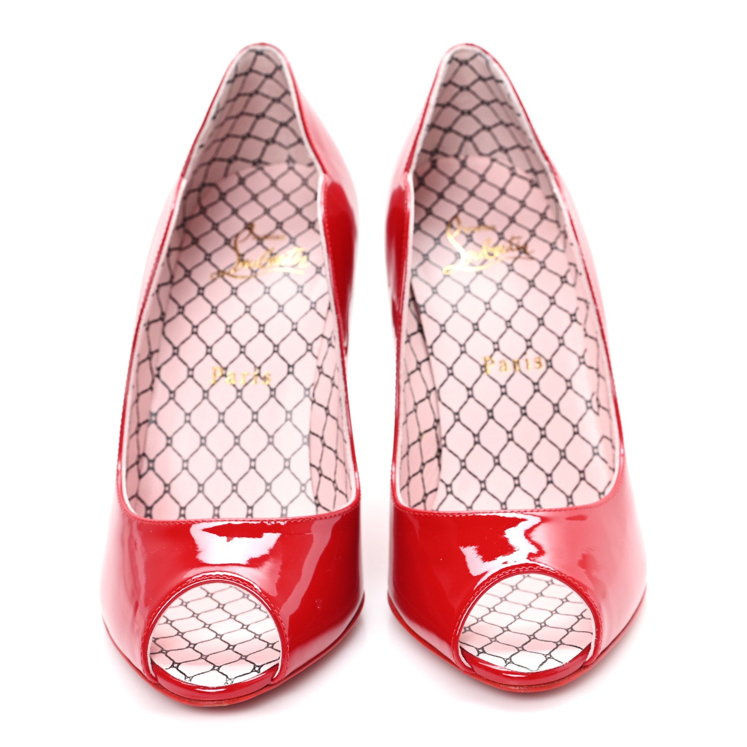 Christian Louboutin Patent Chick Up 100 Pumps 37 Loubi 3 of 9