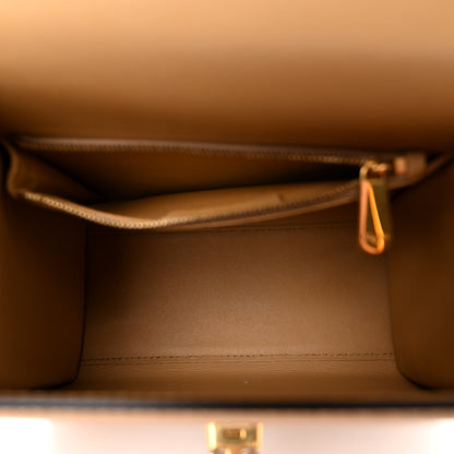 Salvatore Ferragamo Calfskin Suede Small Boxyz Beige 5 of 9