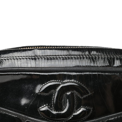 Chanel Patent Quilted Tassel Camera Case Black 15 of 15