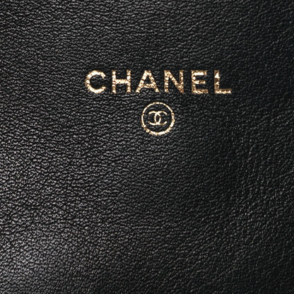 Chanel Calfskin Quilted Mini Coco Mail Clutch with Chain Black 6 of 10