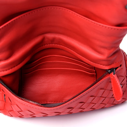 Bottega Veneta Nappa Intrecciato Mini Messenger Bag Red 12 of 16