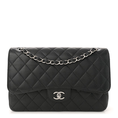 Chanel Caviar Quilted Jumbo Double Flap Black 1 of 11