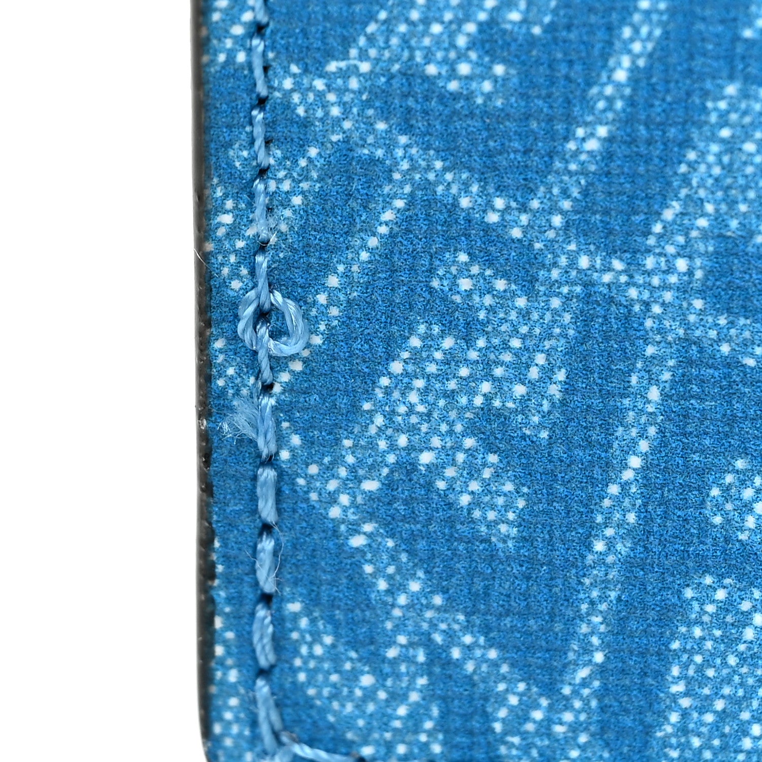 Fendi X SARAH COLEMAN Glazed Fabric Micro FF Vertigo Phone Holder Cyber Blue 12 of 13