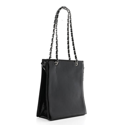Chanel Patent CC Shoulder Bag Black 3 of 10