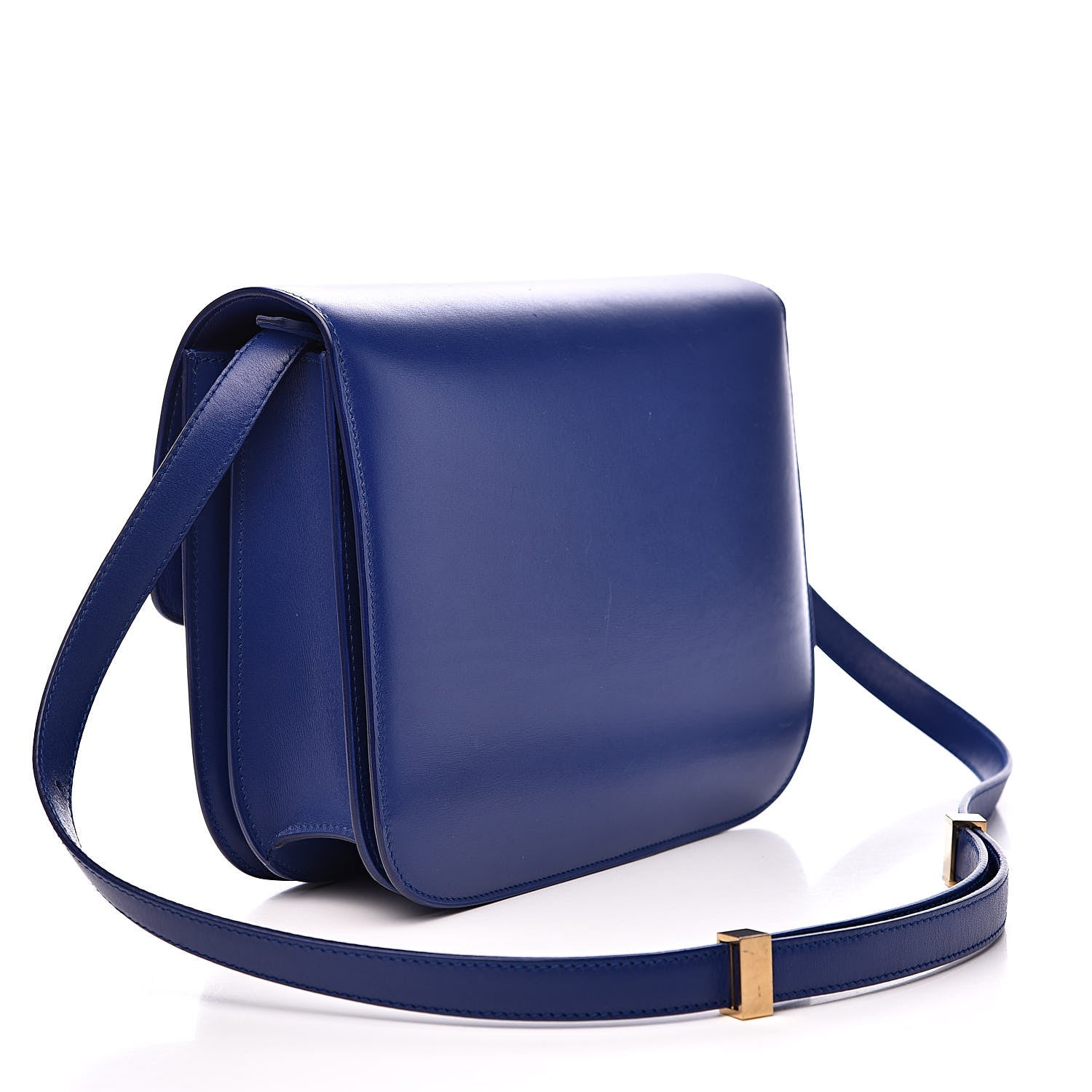 Celine Box Calfskin Medium Classic Box Flap Bag Indigo 3 of 11
