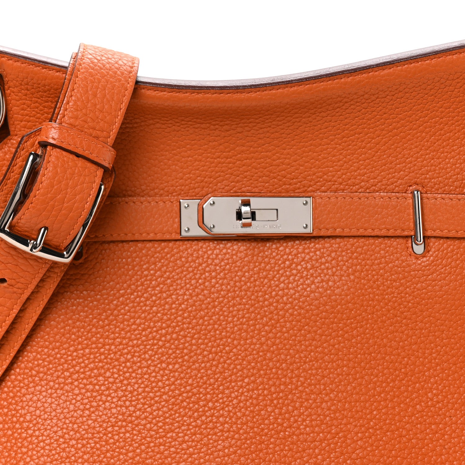 Hermes Taurillon Clemence Jypsiere 28 Orange 8 of 11