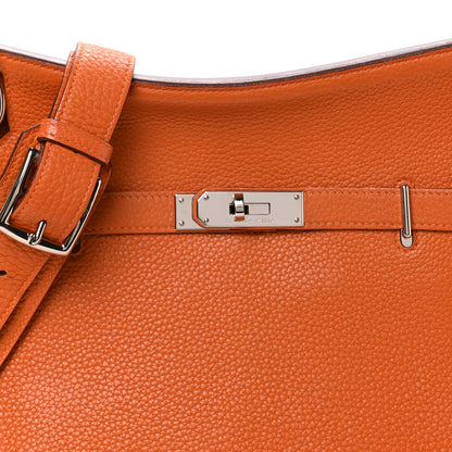 Hermes Taurillon Clemence Jypsiere 28 Orange 8 of 11