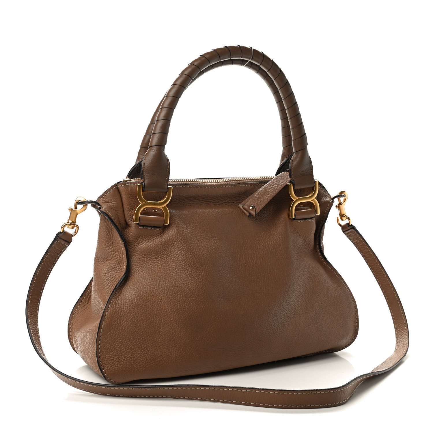 Chloe Calfskin Medium Marcie Satchel Nut 3 of 10