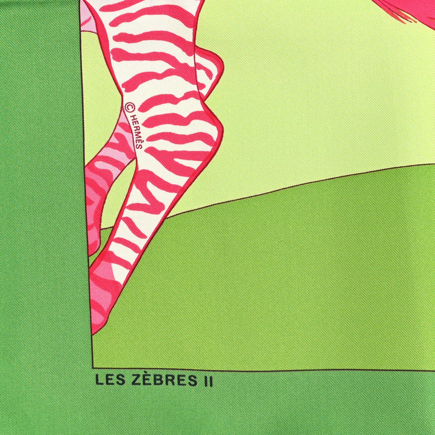Hermes Silk Les Zebres II Scarf 90 4 of 4
