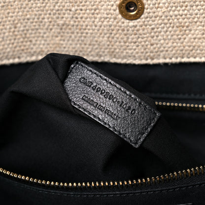 Saint Laurent Linen Calfskin Rive Gauche Tote Natural 7 of 20
