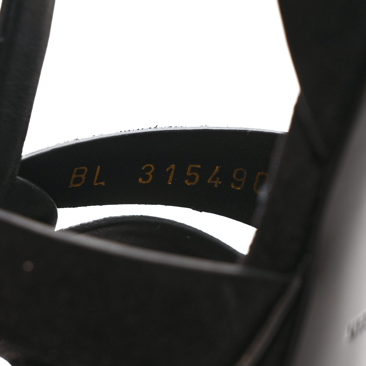 Suede Tribute 75 Platform Sandals 37 Black