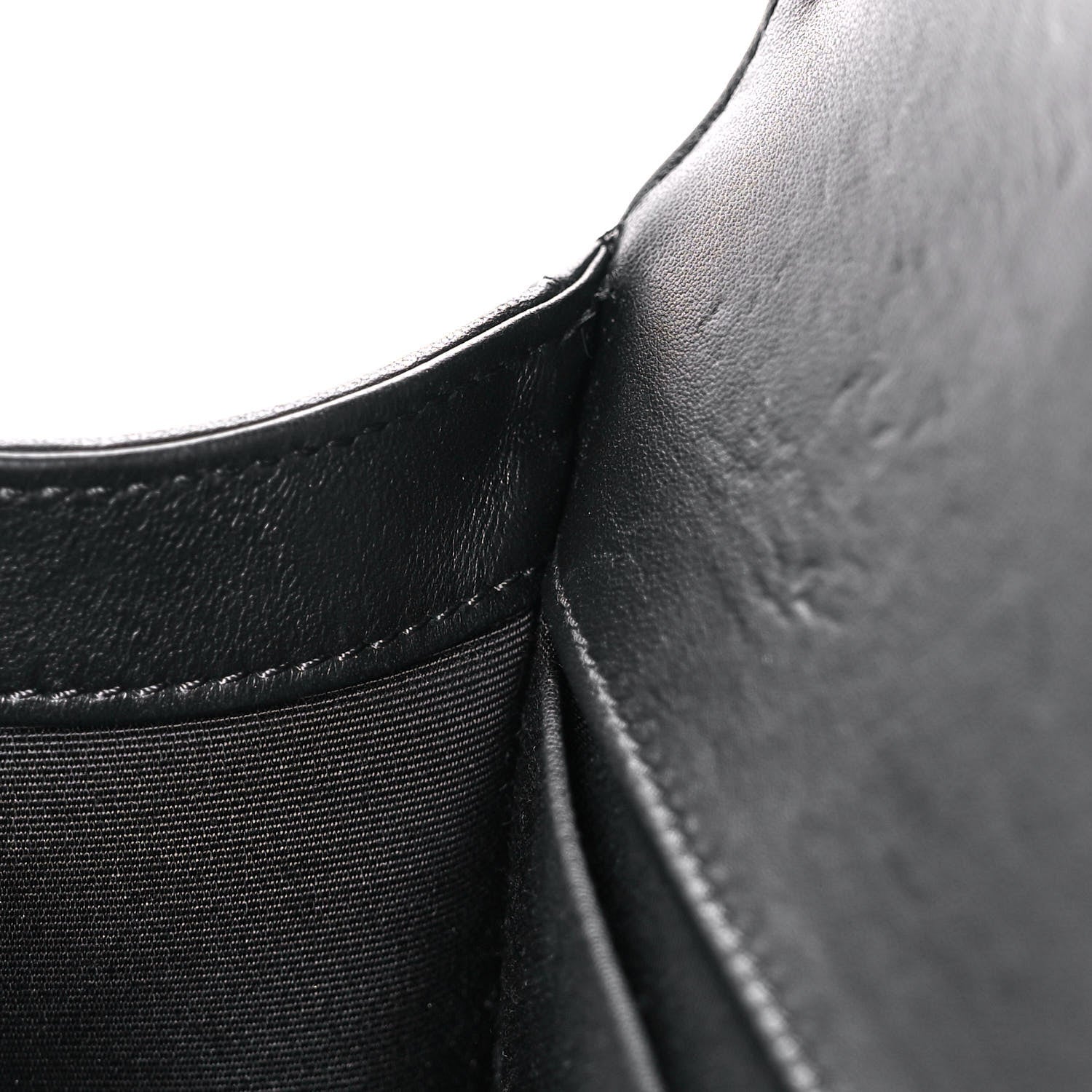 Chanel Lambskin Quilted Medium Boy Flap Black 14 of 17