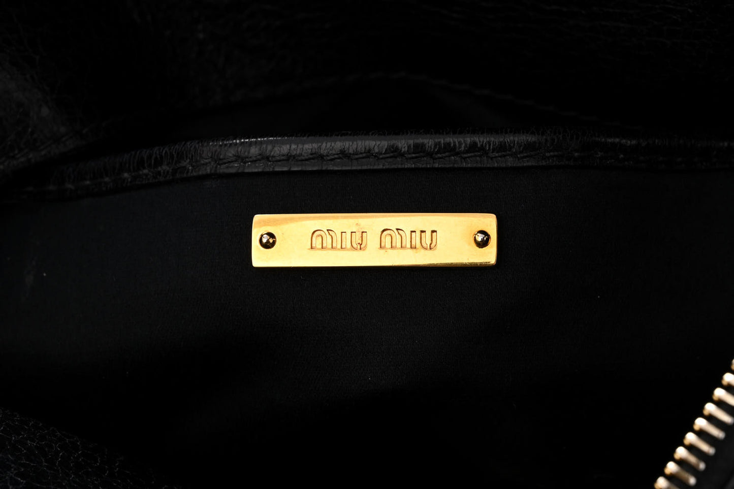 Vitello Lux Bow Tote Black