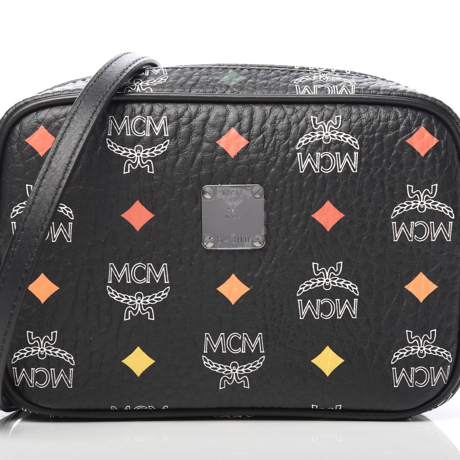 MCM Skyoptic Visetos Spectrum Diamond Camera Bag Black 8 of 10