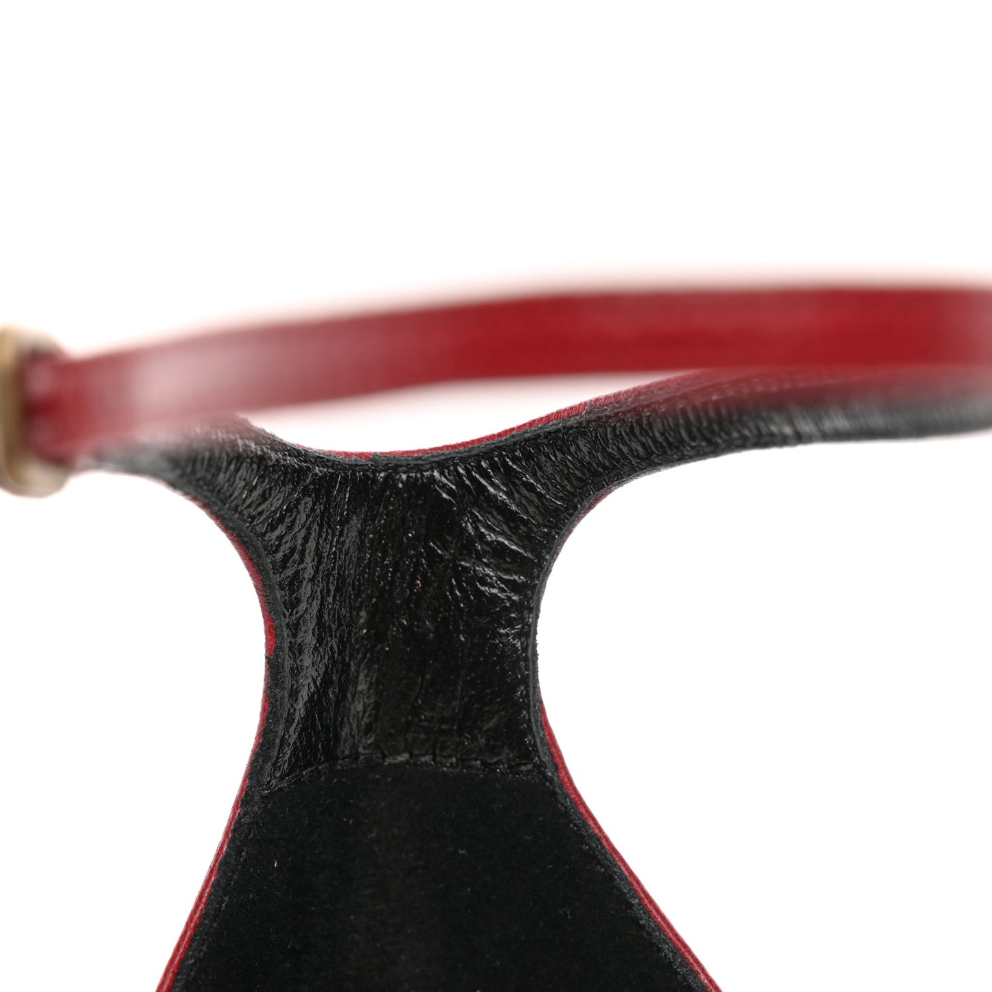 Smooth Calfskin Bea 90 Ankle Strap Sandals 38 Opyum 38 Red