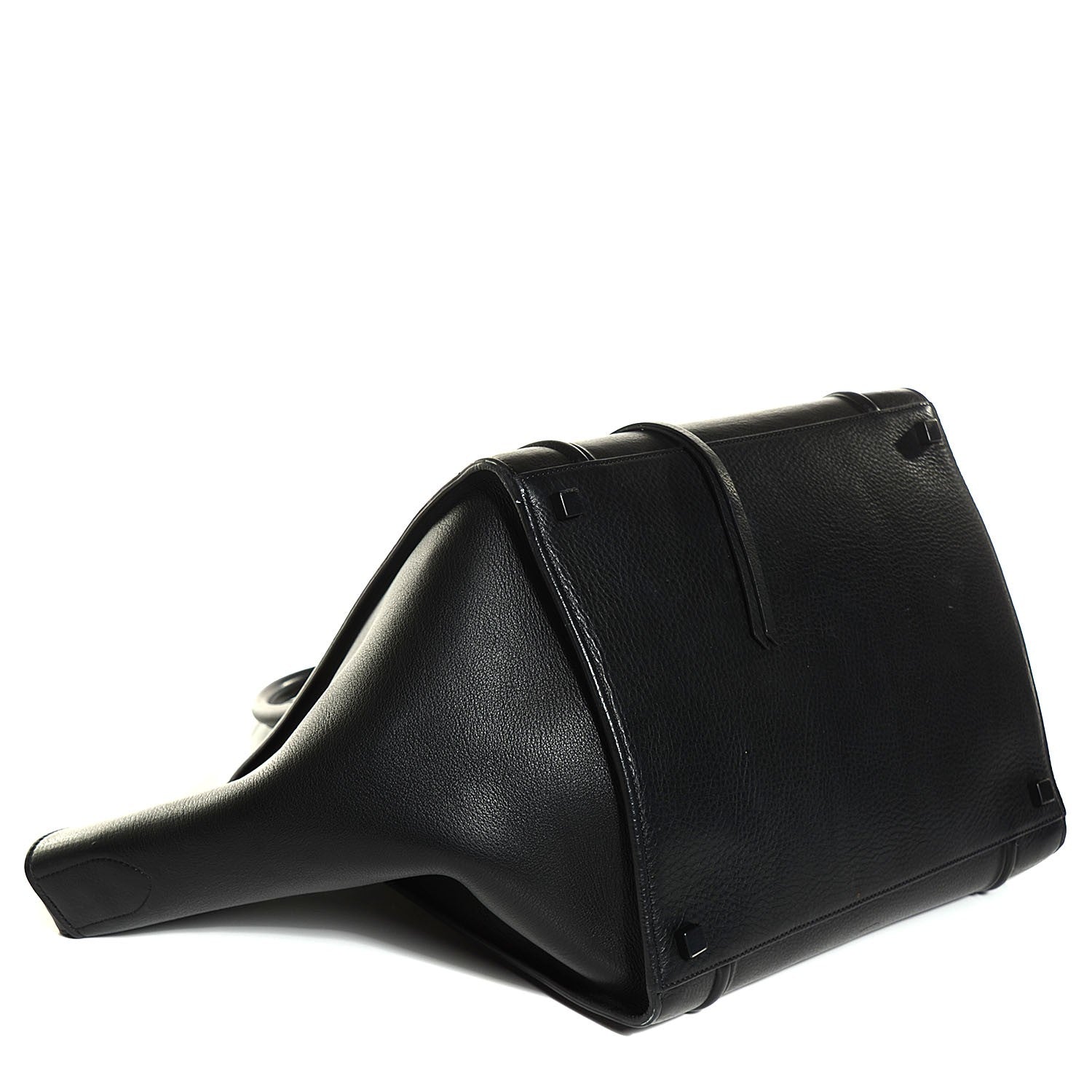 Celine Supple Calfskin Medium Phantom Luggage Black 4 of 7