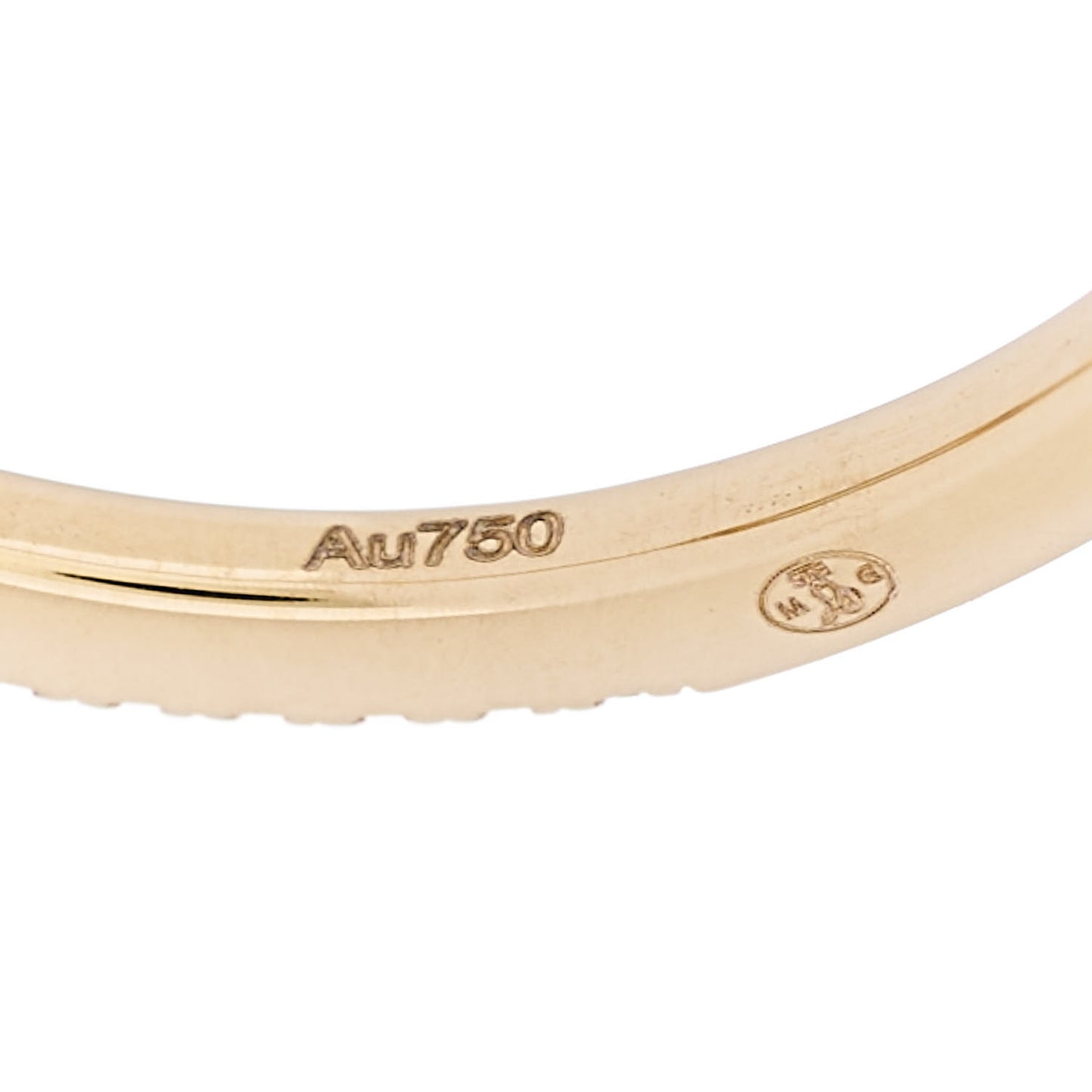 18K Yellow Gold Diamond Move Uno Pave Ring 54 7