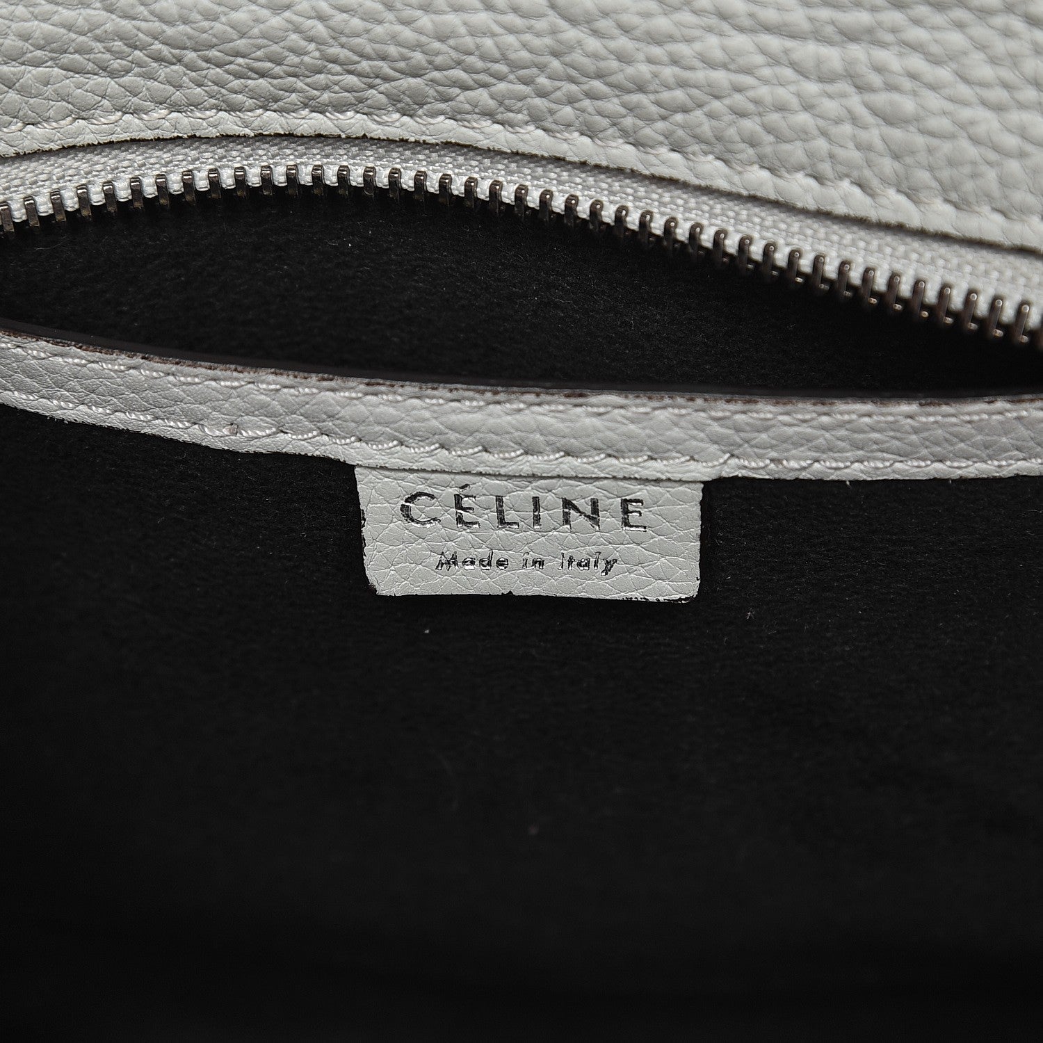 Celine Drummed Calfskin Nano Luggage Lune 6 of 15
