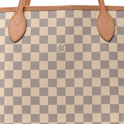 Louis Vuitton Damier Azur Neo Neverfull MM Rose Ballerine 9 of 13